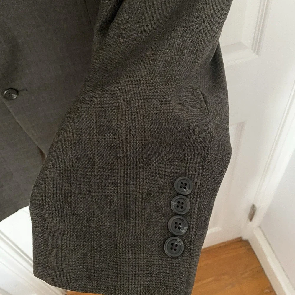 Vtg Lauren Ralph Lauren Mens Wool Cashmere Blend Blazer‎ 46R Made in Canada